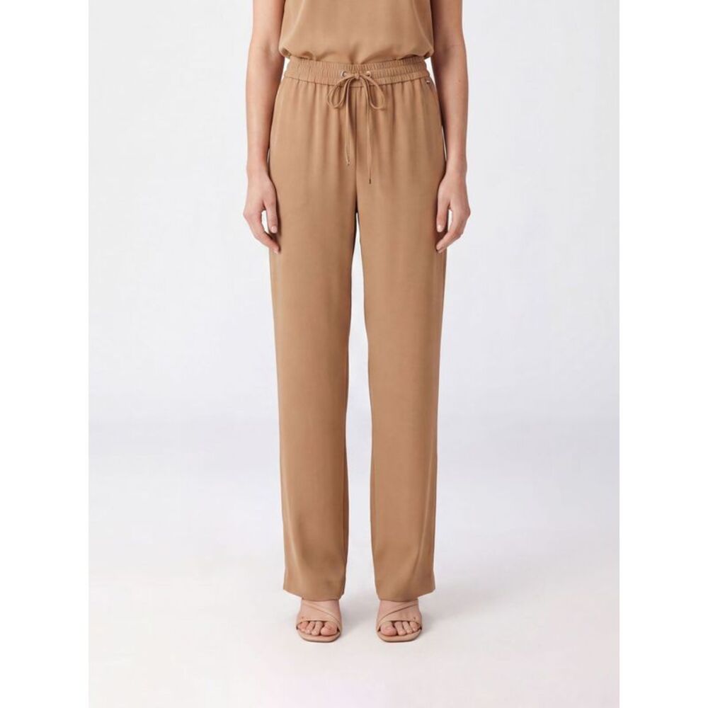 Herno Women Herno High-Waisted Jersey Palazzo Trousers With Drawstring
